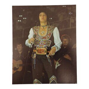 Elvis Presley Photo Totem Pole Jumpsuit 8x10 Asheville NC 1975 W O Enterprises